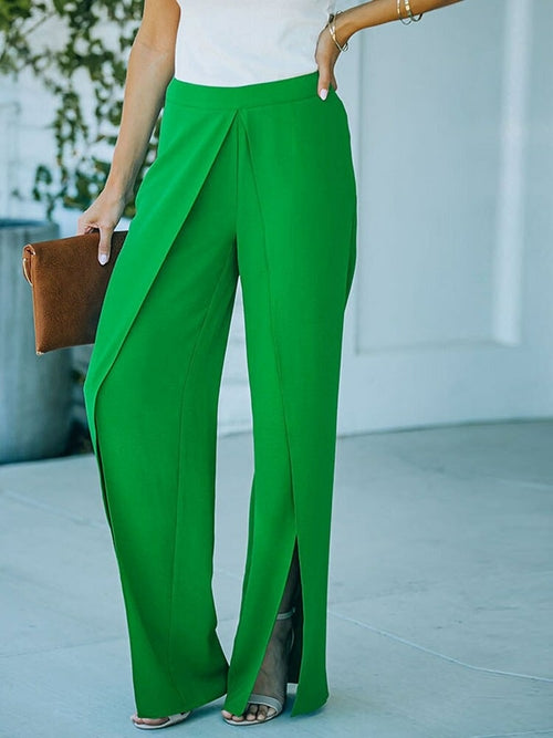 Office Lady Suit Trousers Summer Solid Casual Loose Pants