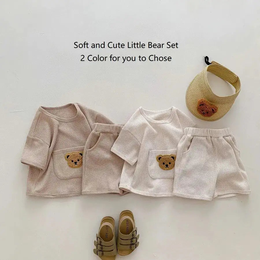 Bear Waffle Toddler Set