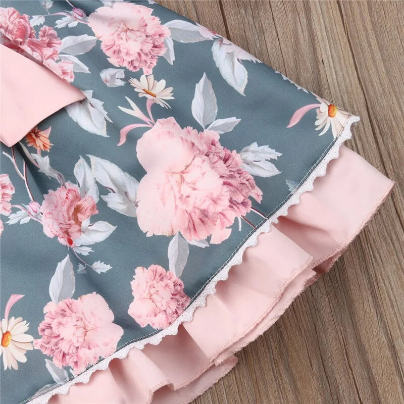 2019 Newborn Floral Dress for Baby Girl Princess Party