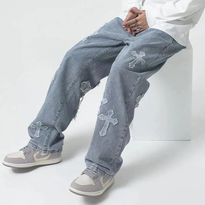 Men Streetwear Baggy Jeans