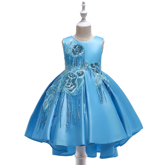 Cotton Dress With Lining For Little Girls